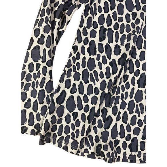 Boden lightweight leopard print long sleeve tencel blend blouse size 4 - Picture 7 of 9